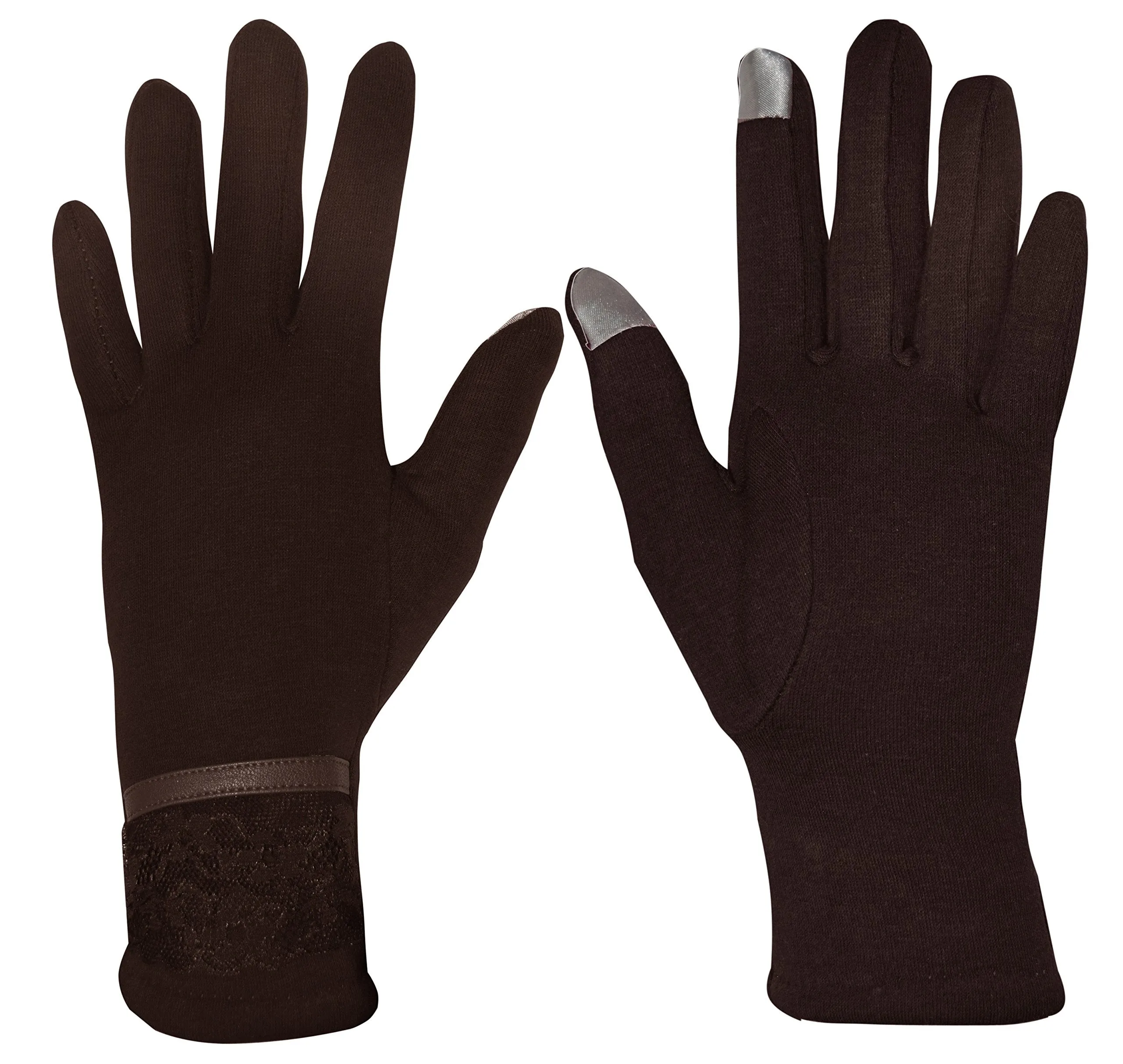 Womens Touch Screen Fleece Lined Assorted Winter Warm Gloves